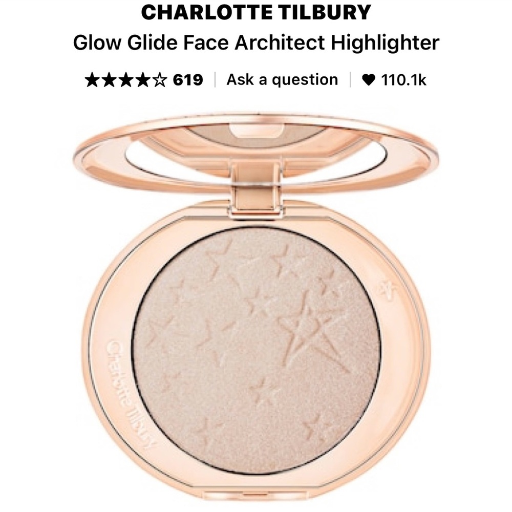 Charlotte Tilbury Glow Glide Face Architect Highlighter-Champagne Glow-NWT